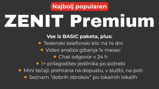 Slika Spletno osebno trenerstvo - PREMIUM